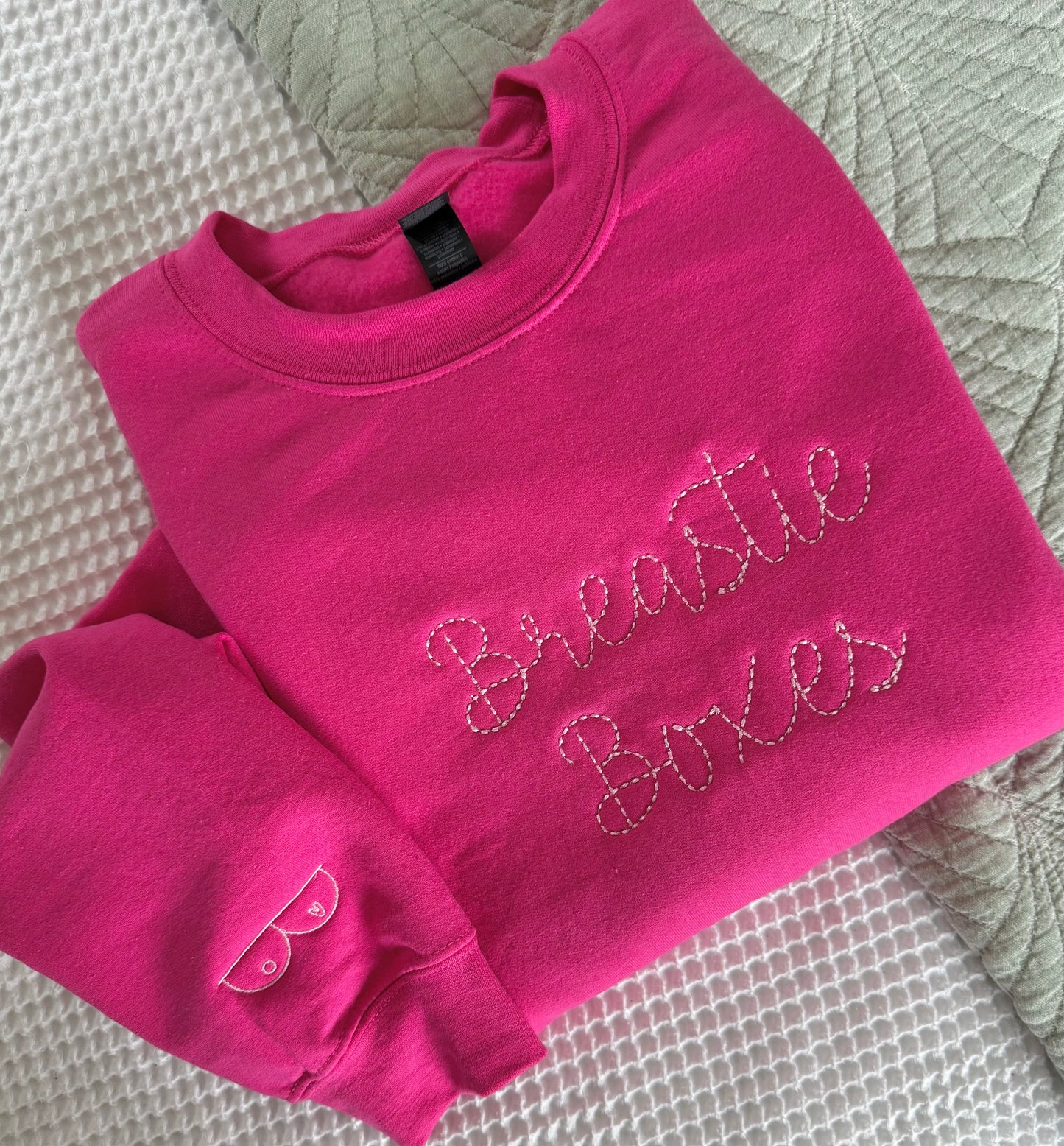 Cursive Breastie Boxes
