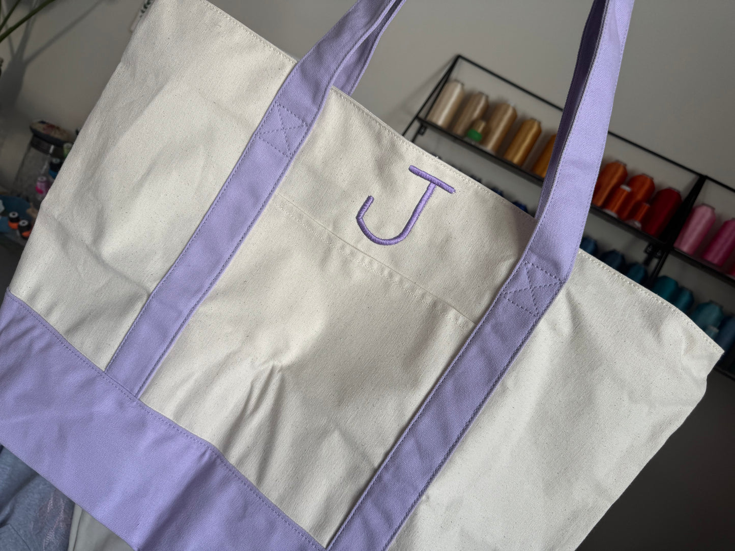 Monogram Zipper Tote