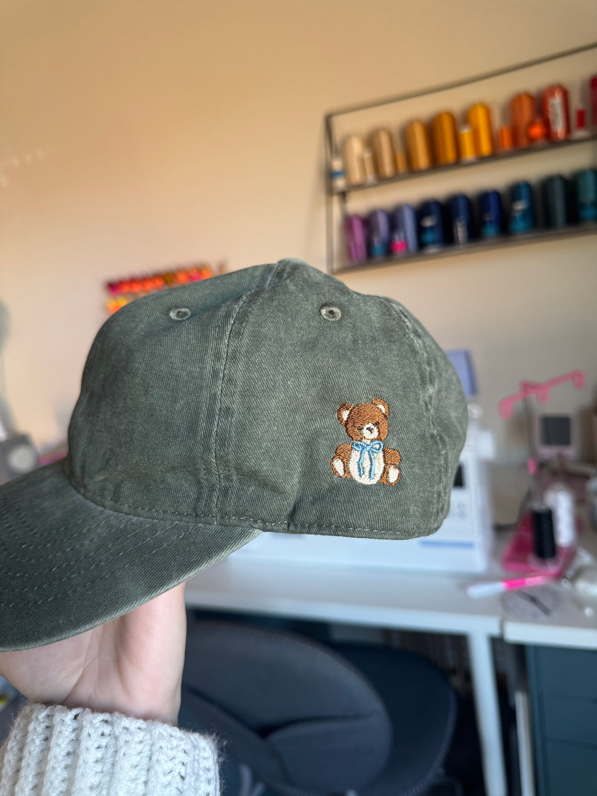 Hat with Side embroidery
