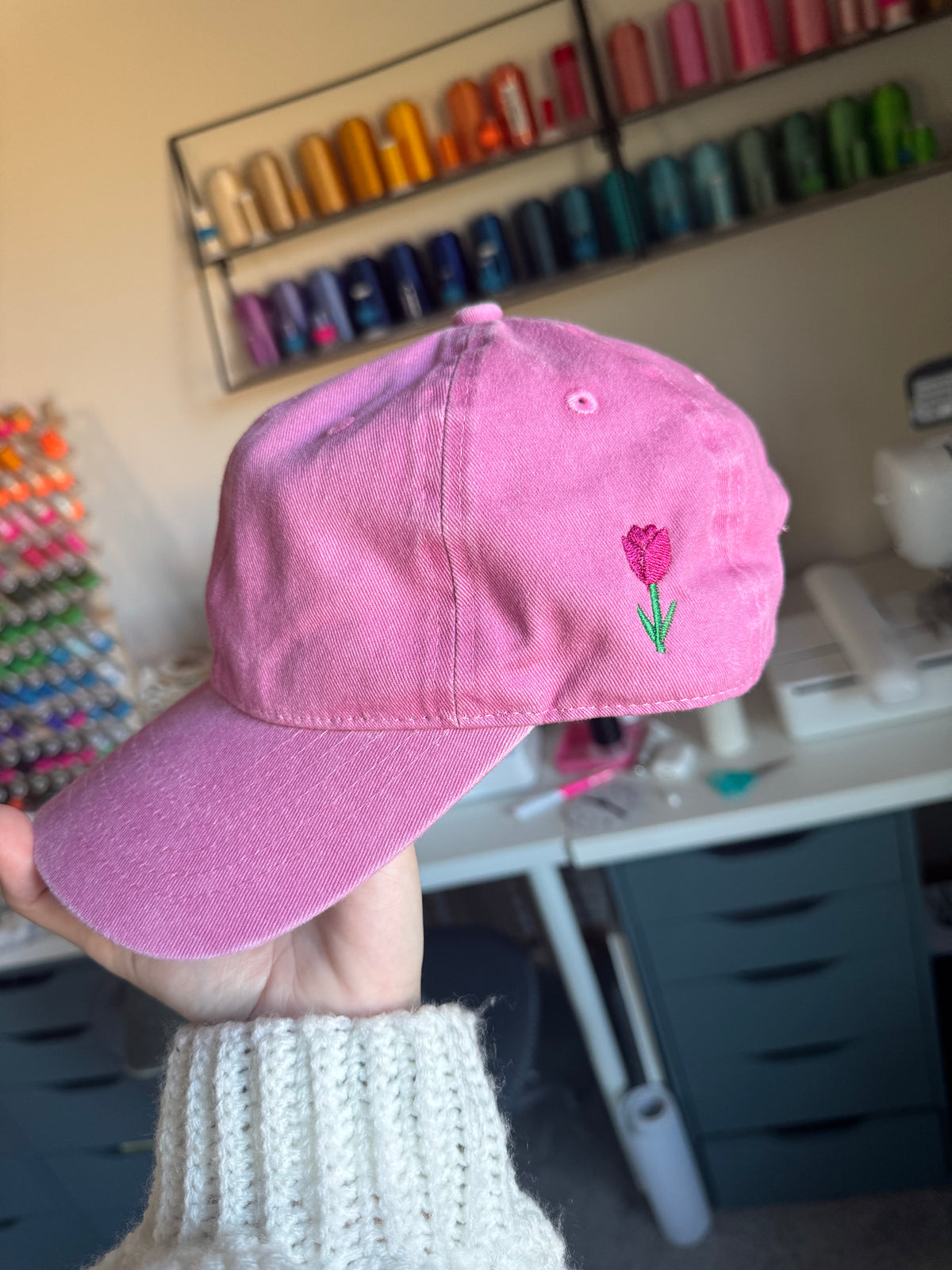 Hat with Side embroidery