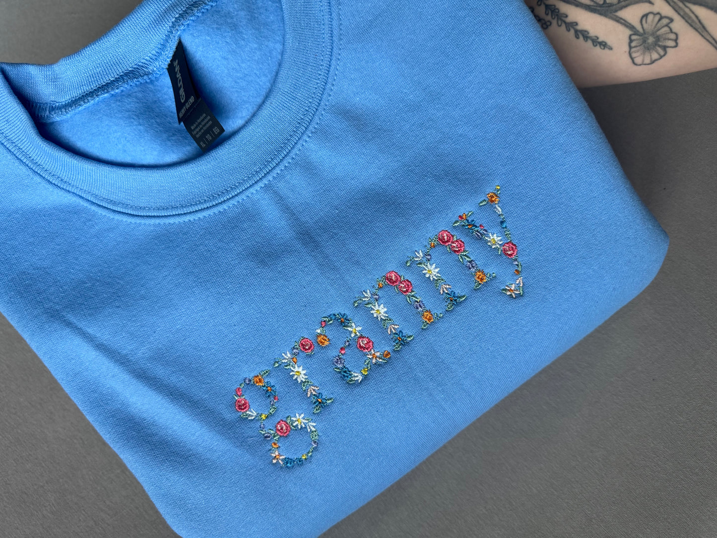 Floral Name Sweatshirt