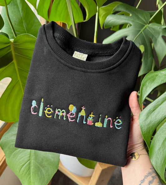 Birthday Font Sweatshirt